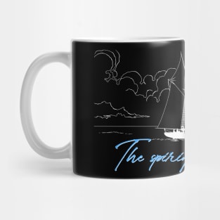 SAILBOAT, VESSEL, YACHT (white ver.) Mug